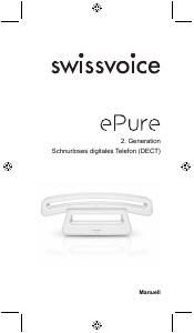 Bedienungsanleitung Swissvoice ePure 2 Schnurlose telefon