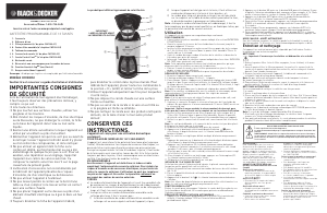 Manual de uso Black and Decker CM1300SC Máquina de café