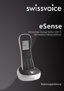 Bedienungsanleitung Swissvoice eSense Schnurlose telefon