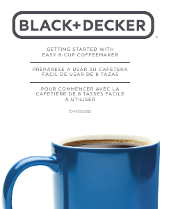 Mode d’emploi Black and Decker CM4500BD Cafetière