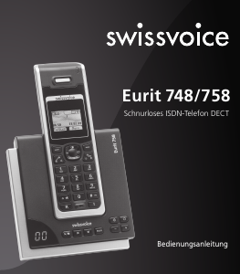 Bedienungsanleitung Swissvoice Eurit 758 Schnurlose telefon