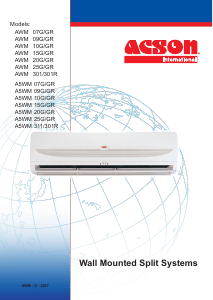 Manual Acson A5WM 09 G Air Conditioner