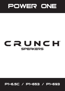 Handleiding Crunch P1-6.5C Autoluidspreker