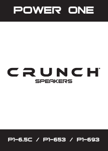 Manual Crunch P1-693 Car Speaker