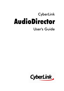 Manual CyberLink AudioDirector 3