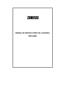 Manual de uso Zanussi ZWF 1106 W Lavadora