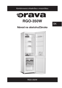 Návod Orava RGO-525MX Chladnička s mrazničkou