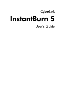 Manual CyberLink InstantBurn 5
