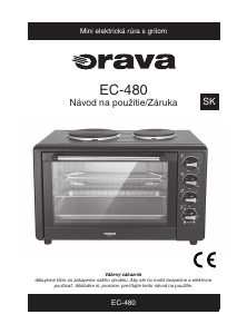 Návod Orava EC-480 Rúra