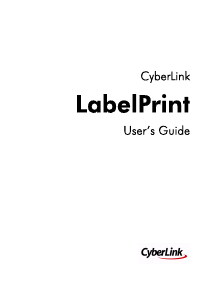 Manual CyberLink LabelPrint 2