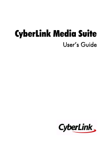 Manual CyberLink Media Suite 8