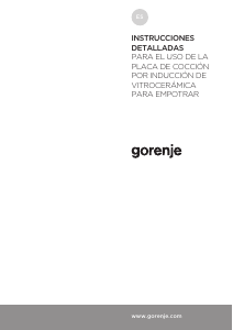 Manual de uso Gorenje IT841BSC Placa