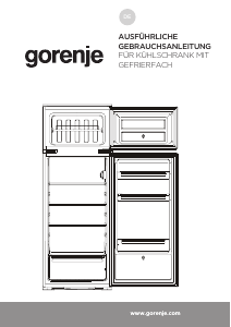 Bedienungsanleitung Gorenje RFI4152P1 Kühl-gefrierkombination