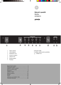 Manuál Gorenje GV52010 Myčka na nádobí