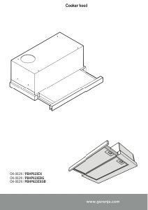 Vadovas Gorenje PBHP623EX Gartraukis