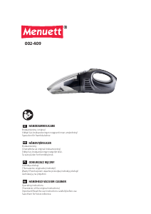 Manual Menuett 002-409 Handheld Vacuum