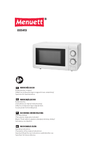 Manual Menuett 005-413 Microwave