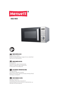 Manual Menuett 002-964 Microwave