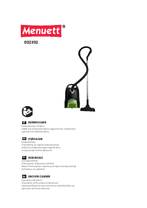 Manual Menuett 002-392 Vacuum Cleaner