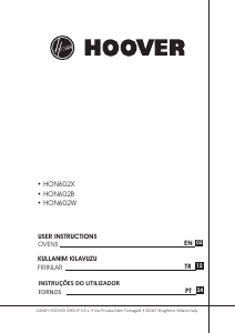 Kullanım kılavuzu Hoover HON602X/E Fırın