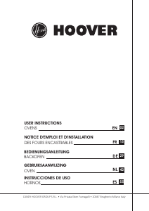 Manual de uso Hoover HOT5880B/E Horno