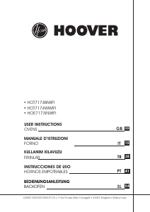 Kullanım kılavuzu Hoover HOE7173INWF Fırın