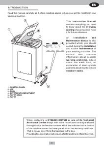Manual Otsein-Hoover LTOH 43C Washing Machine