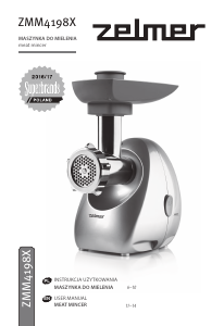 Manual Zelmer ZMM4198X Meat Grinder