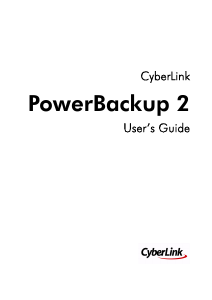 Handleiding CyberLink PowerBackup 2