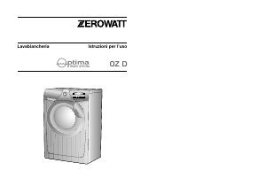 Manuale Zerowatt OZ 108 D/L01 Optima Lavatrice