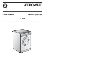 Manuale Zerowatt ZL 460 Lavatrice