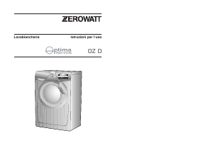 Manuale Zerowatt OZ 108D/L1 Optima Lavatrice