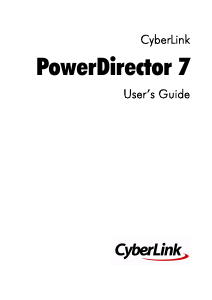 Manual CyberLink PowerDirector 7