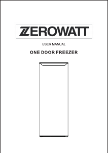 Manual de uso Zerowatt ZSOUS 5142W Congelador