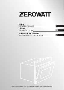 Manual Zerowatt ZFFS200NX/E Oven