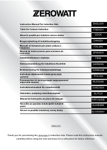 Manual de uso Zerowatt ZIB632C Placa