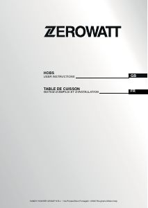 Bedienungsanleitung Zerowatt ZH64CCB Kochfeld