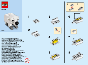 Manual Lego set 40208 Promotional MMB January 2016 Polar bear