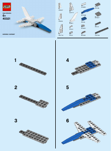 Handleiding Lego set 40321 Promotional MMB January 2019 Gevechtsvliegtuig