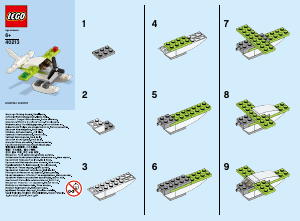 Bedienungsanleitung Lego set 40213 Promotional MMB June 2016 Wasserflugzeug