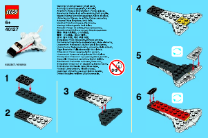 Handleiding Lego set 40127 Promotional MMB February 2015 Space shuttle