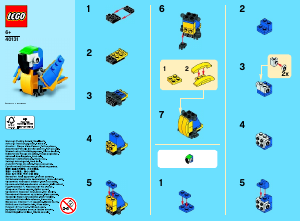 Handleiding Lego set 40131 Promotional MMB June 2015 Papegaai