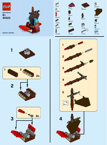 Manual Lego set 40323 Promotional MMB March 2019 Viking ship