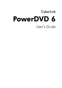 Manual CyberLink PowerDVD 6