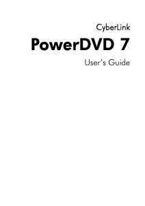 Manual CyberLink PowerDVD 7