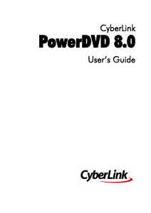 Manual CyberLink PowerDVD 8