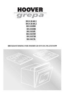 Bruksanvisning Hoover-Grepa HGGK 60.1 Kokeplate