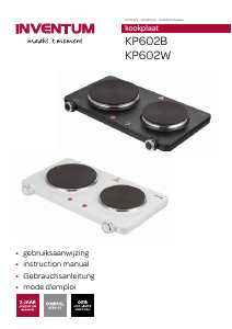 Mode d’emploi Inventum KP602W Table de cuisson