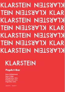 Bruksanvisning Klarstein 10031711 Kylskåp