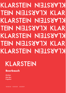 Handleiding Klarstein 10033539 Koelkast